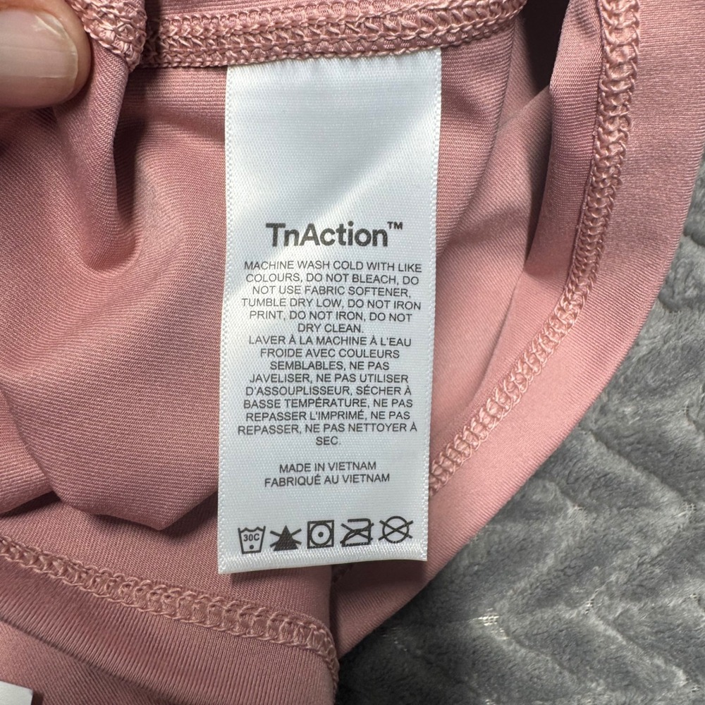 Tna TnAction Outlast Sleeveless Polo S Ashy Pink‎ New Cropped Active Top (1659) - Picture 3 of 12